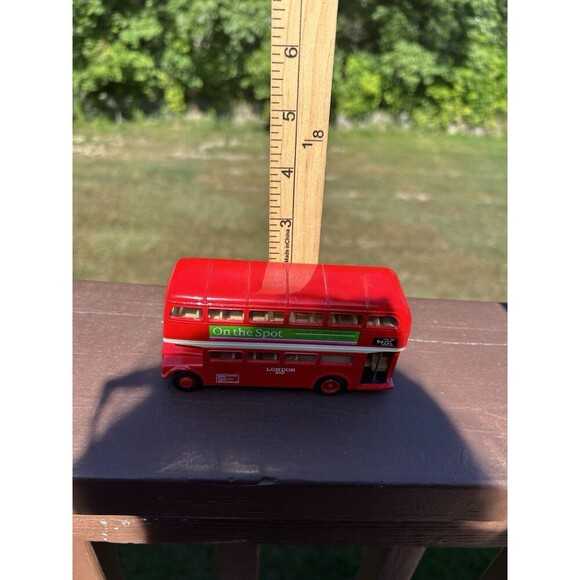 WELLY London Double Decker Red Bus Die-Cast Model Car Toy Collectible Pull Back - Picture 8 of 8